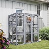 Skyzone Weatherproof Outdoor Catio with 6 Jumping Platforms, DIY Back Panel & Secure Door, - 2 of 4