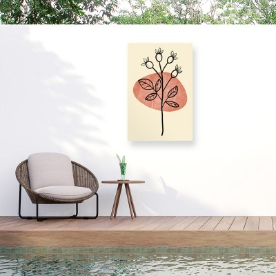 Trademark Fine Art - jay stanley  Minimal Flower Expression 1 Matted Framed Art