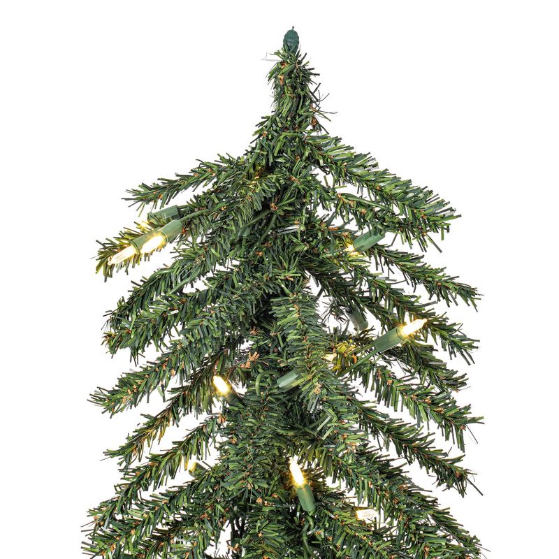 Vickerman Natural Bark Alpine Artificial Christmas Tree Set, 2 of 9