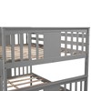 Okak Full over Full Solid Wood Bunk Bed with Twin Size Trundle Loft Bunk Bed with Ladder & Safety Guardrail for Kids Teens, Easy Assemble - 4 of 4