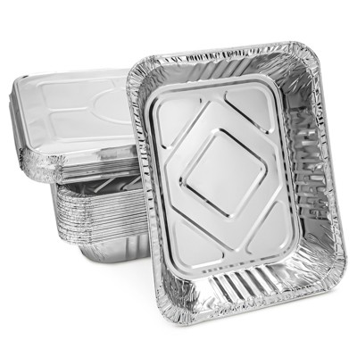 Aluminum Foil Pans - 20-Piece Half-Size Deep Disposable Steam Table Pans with Lids for Baking, Roasting, Broiling, Cooking, 12.75 x 2.25 x 10.25"