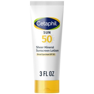 Cetaphil Sheer Mineral Sunscreen Face & Body SPF 50 - 3 fl oz - 1 of 4