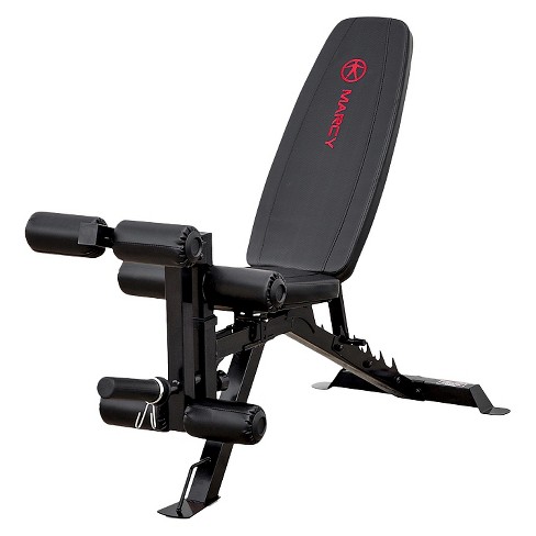 Marcy Deluxe Utility Weight Bench - Red/Black