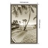 Amanti Art Hammock in the Shade of Palms (Beach) by Chuck Haney Danita Delimont Canvas Wall Art Print Framed 16 x 23-in. - 3 of 4