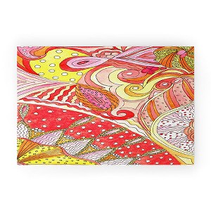 Rosie Brown Swirls Looped Vinyl Welcome Mat - Society6 - 1 of 2