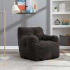 KTMBDW Bean Bag Chair with Filler, Bean Bag Sofa with Tufted Soft Stuffed Filling, Fluffy and Lazy Sofa for Dorm, Apartment, Living Room, Bedrooms - 4 of 4