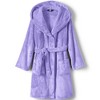 Lands' End Kids Hooded Fleece Solid Robe - 3 of 3