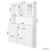 NicBex Storage Cabinet 63" W Freestanding Large Kitchen Wooden Cupboard with 4 Door, 4 Drawers and Microwave Shelf - 4 of 4