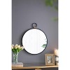 VYNXARIA Decorative Wall Mirrors - 24x27 Inch Black Frame Minimalist Mirror for Living Room, Foyer, and Bedroom - 3 of 4