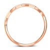 Pompeii3 Stackable Women's Ring Wedding Band in 14k White, Rose, or Yellow Gold - 2 of 4