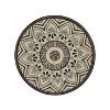 Moda Furnishings Ceramic Tile Iron Patio Side Table Outdoor End Table with Shelf - 4 of 4