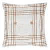 Wheat Plaid Give Thanks Pillow 18x18 - 2 of 4
