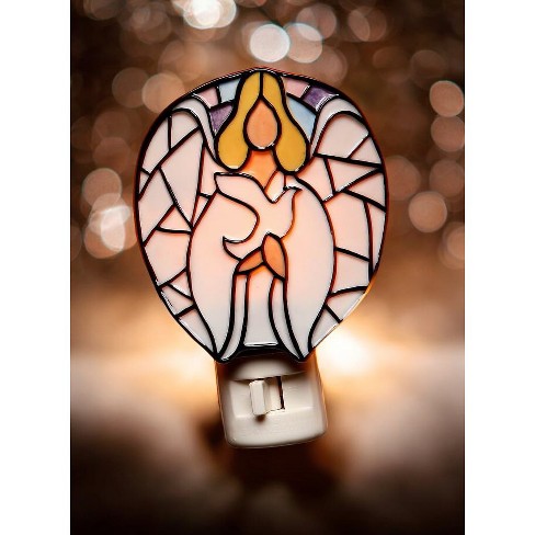 Kevins Gift Shoppe Angel Holding Dove Bird Mosaic Plug-In Nightlight - image 1 of 3