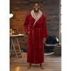 ADR Mens Robe, Fleece Hooded Bathrobe, Big and Tall Bath Robe for Men - 2 of 3