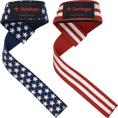 Harbinger 21.5 Padded Cotton Weight Lifting Straps - Flag : Target