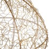 Northlight LED Lighted Twinkle Wire Ball Outdoor Christmas Decoration - 12" - Gold - 4 of 4