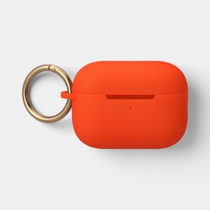 AirPods Pro (1/2 Generation) Silicone Case with Clip - heyday™ Poppy Orange - 1 of 3