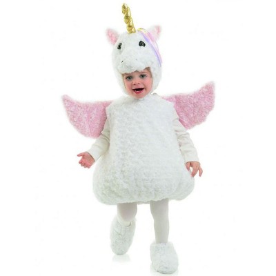Underwraps Costumes White Unicorn Belly Babies Toddler Costume Large ...