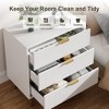 Modern 3 Drawer Dresser for Bedroom with Gold Handle and Large Drawer - 4 of 4