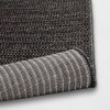 5'x7' Oversized Stripe Outdoor Rug Charcoal Gray - Threshold™ - 4 of 4