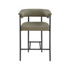 Meridian Furniture,Malin Boucle Fabric Counter Stool, Set of 2 - 2 of 4