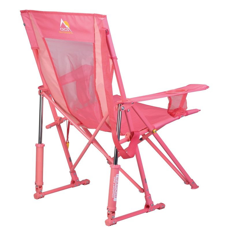 GCI Outdoor Comfort Pro Rocker Foldable Rocking Camp Chair - Blush, 3 of 13