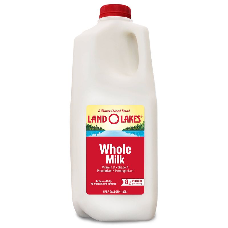 Land O Lakes Whole Milk - 0.5gal, 1 of 3