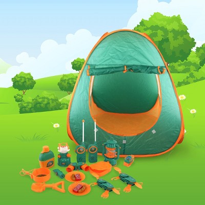 PICASSO-TILES 20 PC Indoor/Outdoor Camping Toy Set for Kids Ages 3+