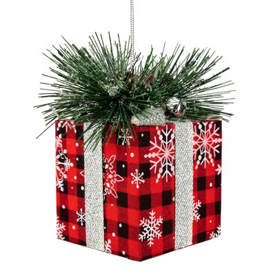 Bobasndm 3Pcs Christmas Gift Boxes, Buffalo Plaid Christmas