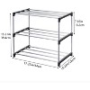Stackable Small Shoe Rack, Entryway, Hallway and Closet Space Saving Storage and Organization - 3 of 4