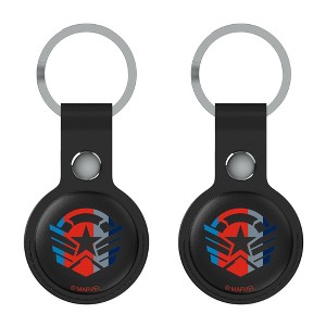 Keyscaper Marvel Avengers Sigil Black Airtag Holder 2-Pack - 1 of 4