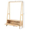 Nordlys Solid Wood Coat Rack Exotic Boho Entry - 4 of 4