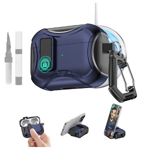 HTUTWOO for AirPods Pro 3 Case, Shockproof Headphone Protective Cover, MagSafe Magnetic Design with Drop-Proof Lock and Cleaning Kit - 1 of 4