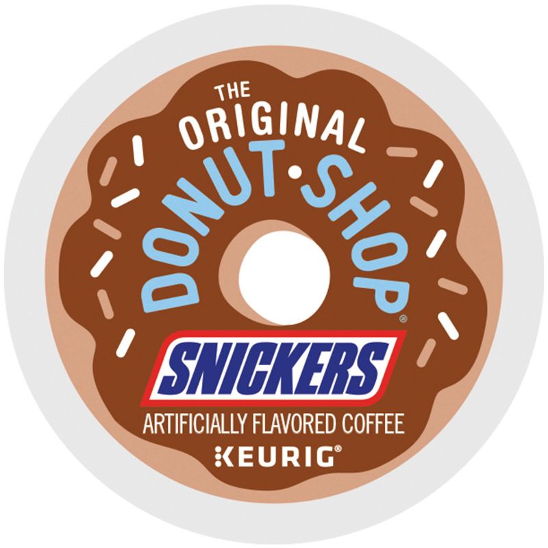The Original Donut Shop Snickers Medium Roast Coffee Keurig - K-Cup Coffee Pods 24ct, 4 of 12