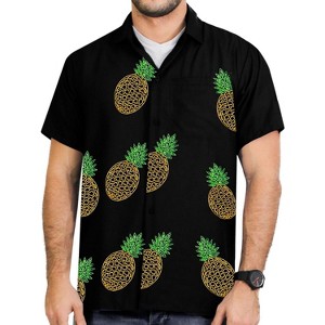 LA LEELA Men's Beach Cruise Holidays Shirts Casual Button Down Shirts For Men Summer Vacation Aloha Tops Hawaiian Shirt - 1 of 2