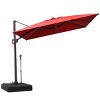 Crestlive Products 9x11FT Cantilever Umbrella UV30+ Outdoor 360 Degree Rotation Offset Umbrella 6 Heights Adjustable with Base - 2 of 4