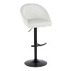 LumiSource Set of 2 Matisse Highback Adjustable Barstools PU - 2 of 4