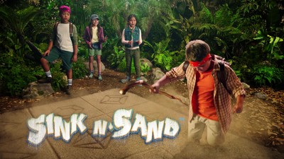 Sink N’ Sand, Board Game with Kinetic Sand, for Kids Ages 4 and up