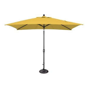 SimplyShade Catalina Octagon Push Button Tilt Umbrella in Black/Lemon - 1 of 4
