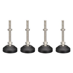 Unique Bargains Nylon Non-Skid Adjustable Furniture Leveling Feet for Chairs 4 Pcs - 1 of 4