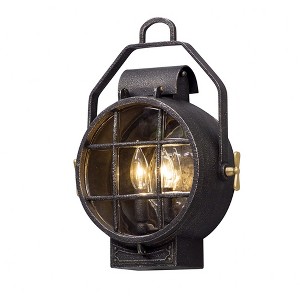 Troy Lighting Point Lookout 2 - Light Wall Light in  Aged Silver Clear Shade - 1 of 1