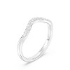 GILDED 1/10 ctw Lab Grown Diamond Stackable Band Ring for women in 14KT Gold Plated or 925 Sterling Silver | Size 7 - 2 of 4