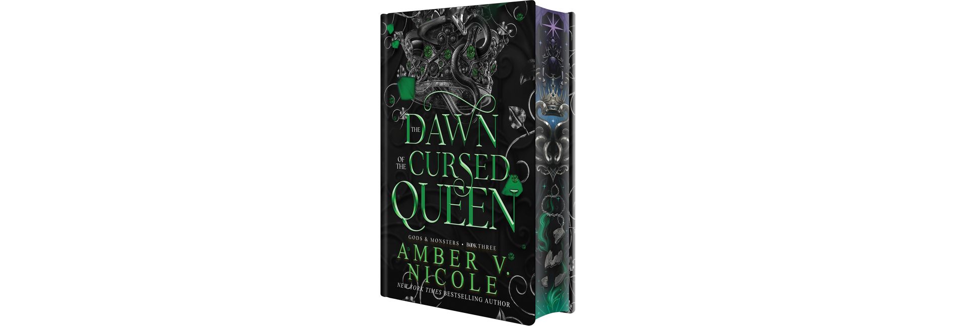 Dawn of the Cursed Queen: Deluxe Special Edition - (Gods and Monsters) by  Amber V Nicole (Hardcover)