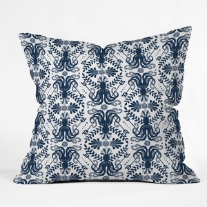 Heather Dutton Mythos Oceanic Square Throw Pillow Blue - Deny Designs