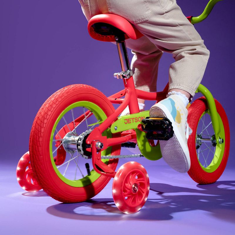Jetson Light Rider 12&#34; Kids&#39; Light Up Bike - Red/Lime, 5 of 12