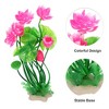 Unique Bargains Fish Tank Aquarium Decorations Plants Mini Aquarium Decorations PE Ceramics Plants 8.27" 1pcs - 3 of 4