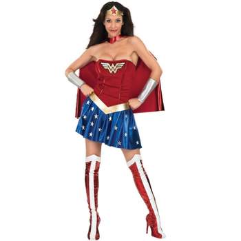 DC Comics Justice League Secret Wishes Wonder Woman Women's Costume, Small