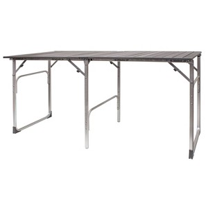 GCI Outdoor Aluminium Rectangle Slim Fold Camping Dining Table - Black Chrome - 1 of 4
