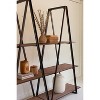 Industrial Metal and Wood Three-Tier Shelf – 75" Tall by Kalalou - 3 of 3