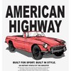 American Highway Convertible Red Car with Retro Style Adult Long Sleeve Hoodie - 2 of 2